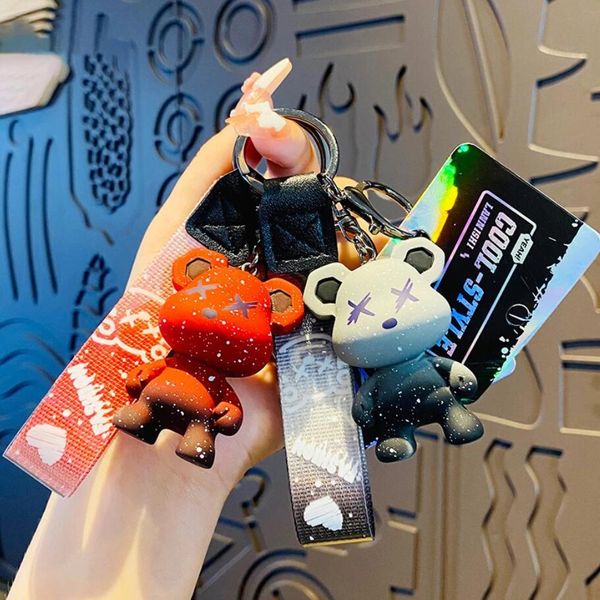 creative colorful chameleon bear key chain cartoon personalized schoolbag pendant car chain doll small gift 5 colors, Silver
creative colorful chameleon bear key chain cartoon personalized schoolbag pendant car chain doll small gift 5 colors, Silver