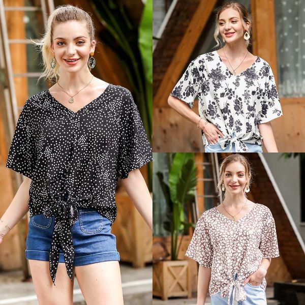 women's t-shirt summer women black polka dot v-neck bandage leopard white casaul evening party t-shirts roupas aesthetic pelerones de
women's t-shirt summer women black polka dot v-neck bandage leopard white casaul evening party t-shirts roupas aesthetic pelerones de