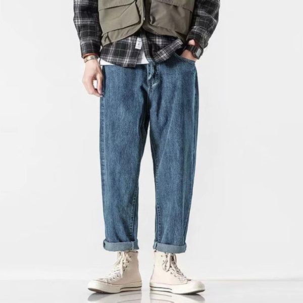 men's jeans autumn streetwear men korean fashion loose straight denim pants vintage male trousers clothing blue
men's jeans autumn streetwear men korean fashion loose straight denim pants vintage male trousers clothing blue