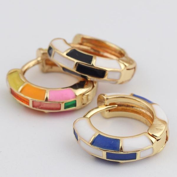 hoop & huggie 2021 simple enamel round circle earrings 18k gold plated korean earring jewelry statement accessories for women brincos, Golden;silver
hoop & huggie 2021 simple enamel round circle earrings 18k gold plated korean earring jewelry statement accessories for women brincos, Golden;silver