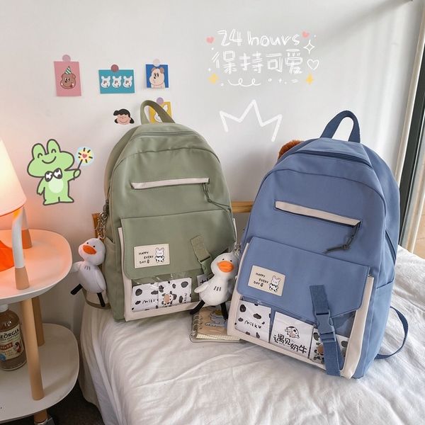 backpack solid japanese female satchel, large nylon casual school backpack for girls qov2
backpack solid japanese female satchel, large nylon casual school backpack for girls qov2