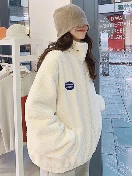 women's fur & faux lamb wool coat 2021 wear short fried street plush thickened leisure versatile autumn and winter korean, Black 
women's fur & faux lamb wool coat 2021 wear short fried street plush thickened leisure versatile autumn and winter korean, Black