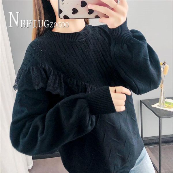 women's sweaters blue pink beige yellow black women sweater lace female, White;black
women's sweaters blue pink beige yellow black women sweater lace female, White;black