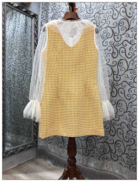 dresses korean fashion style autumn women tulle lace patchwork geometric print long sleeve vintage yellow, Black;gray
dresses korean fashion style autumn women tulle lace patchwork geometric print long sleeve vintage yellow, Black;gray