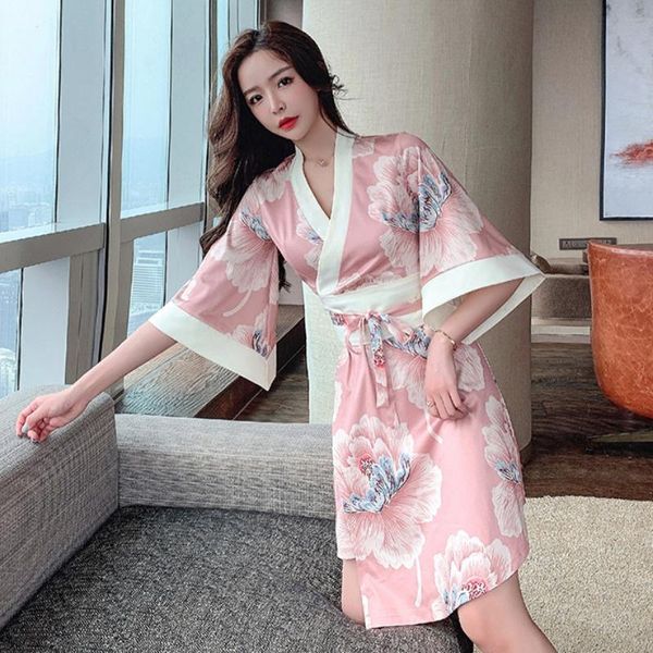 ethnic clothing japanese style kimono dress yukata pajamas for women retro floral print half sleeve with belt v neck dresses vintage ladies, Red
ethnic clothing japanese style kimono dress yukata pajamas for women retro floral print half sleeve with belt v neck dresses vintage ladies, Red