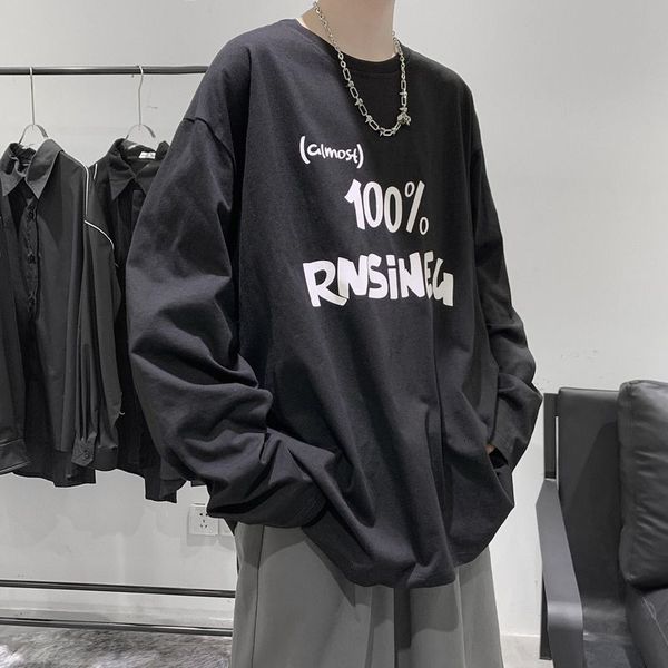 women's hoodies & sweatshirts men's and women's black long sleeve t-shirts, with personalized letters, korean student large h
women's hoodies & sweatshirts men's and women's black long sleeve t-shirts, with personalized letters, korean student large h