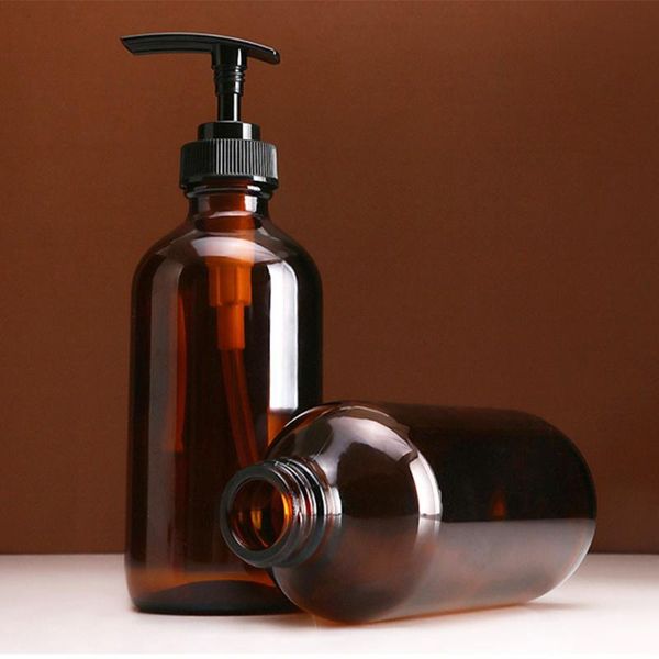 liquid soap dispenser 240ml 480ml bathroom brown glass empty delivery bottle for shampoo shower gel kitchen detergent press pump
liquid soap dispenser 240ml 480ml bathroom brown glass empty delivery bottle for shampoo shower gel kitchen detergent press pump