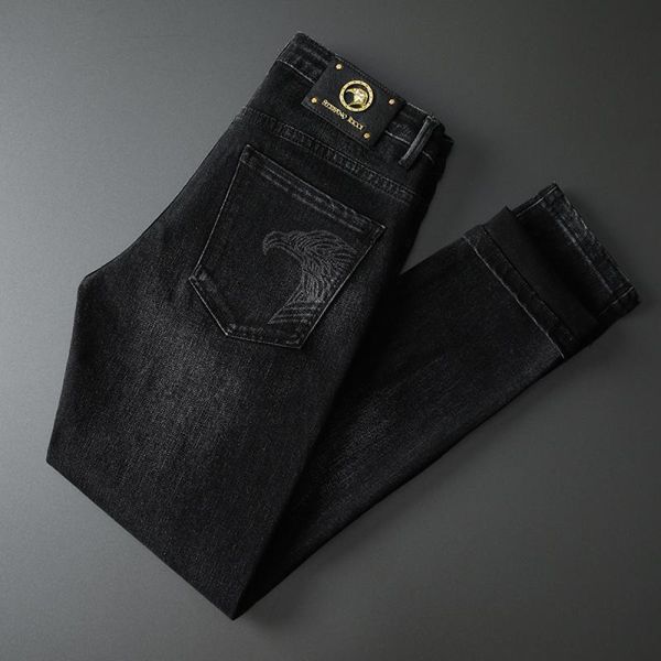 men's jeans european brand trousers cotton straight elastic business pants classic autumn winter style denim male, Blue
men's jeans european brand trousers cotton straight elastic business pants classic autumn winter style denim male, Blue
