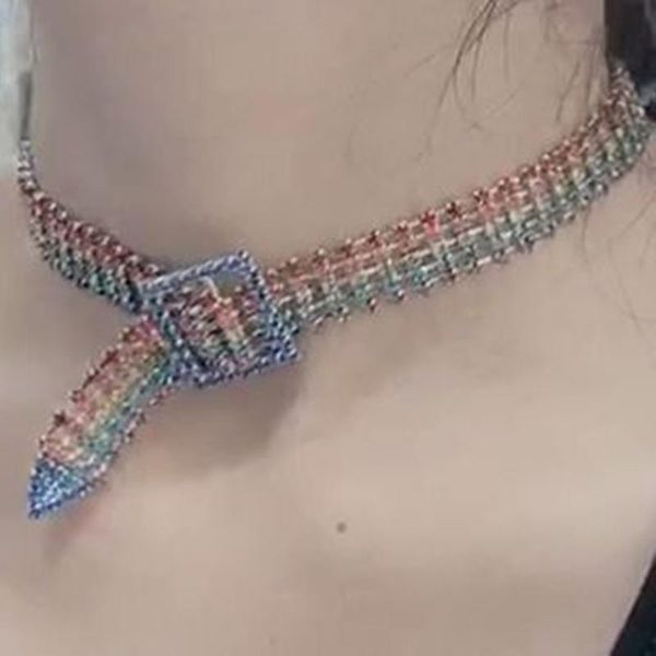 pendant necklaces original rainbow rhinestone minimalism faux leather belt buckle collar choker punk style necklace 2021, Silver
pendant necklaces original rainbow rhinestone minimalism faux leather belt buckle collar choker punk style necklace 2021, Silver