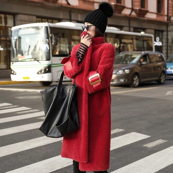 women's fur & faux winter women thick warm real plus size street wear 2021 fashion long wool coat female luxury clothes, Black
women's fur & faux winter women thick warm real plus size street wear 2021 fashion long wool coat female luxury clothes, Black