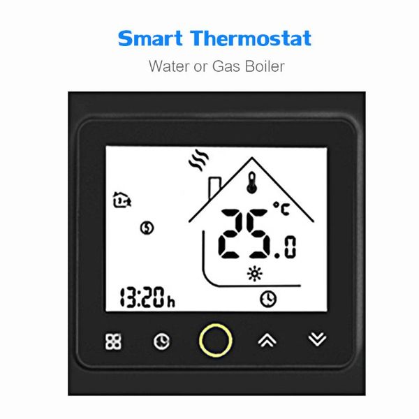 smart home control wifi thermostat temperature controller water gas boiler ip20 waterproof touch screen with backlight
smart home control wifi thermostat temperature controller water gas boiler ip20 waterproof touch screen with backlight