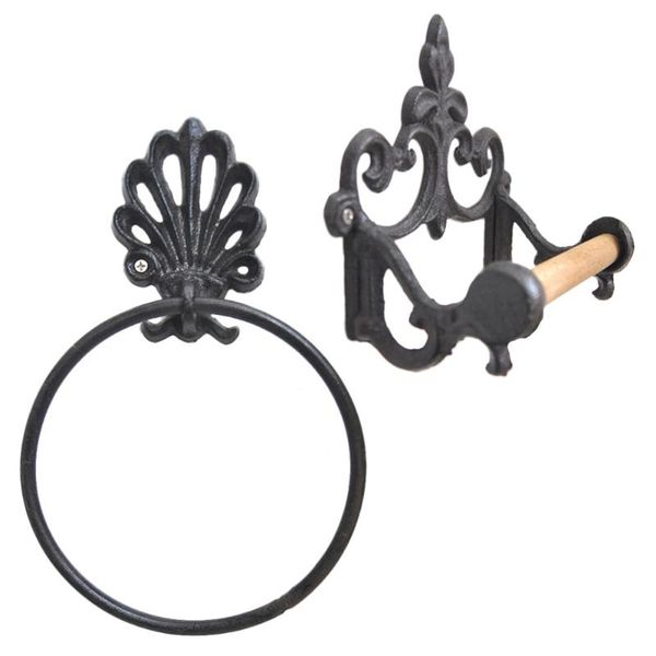 toilet paper holders 2 pcs retro towel hanging ring wrought iron tissue rack holder round for home bathroom (black)
toilet paper holders 2 pcs retro towel hanging ring wrought iron tissue rack holder round for home bathroom (black)