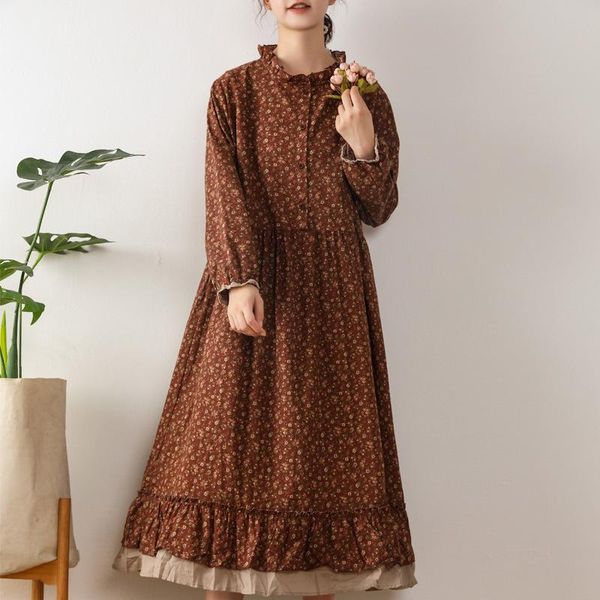 casual dresses japanese mori girl art print dress floral loose long-sleeved streetwear women stand-up collar spring autumn vestidos, Black;gray
casual dresses japanese mori girl art print dress floral loose long-sleeved streetwear women stand-up collar spring autumn vestidos, Black;gray