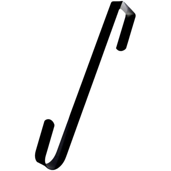 hooks & rails wall hook door hanger black 38cm hanging s shaped kitchen white gardening supplies iron heavy duty metal garland wreath holder