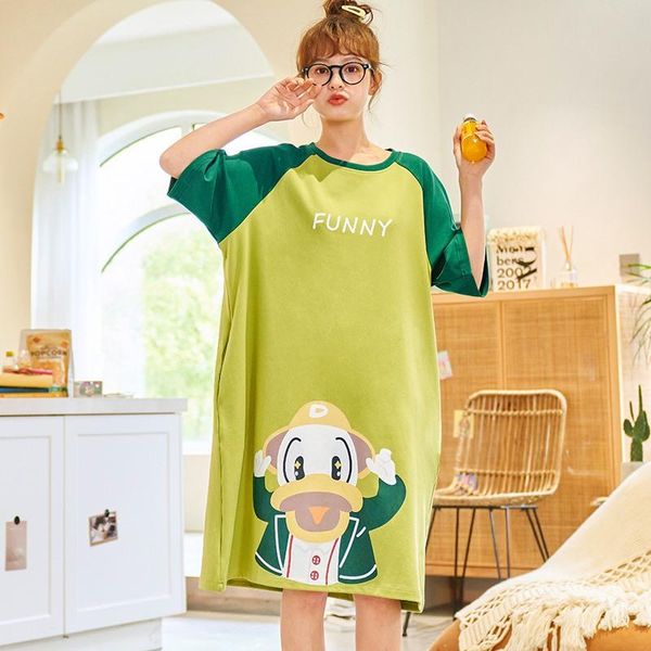 women's sleepwear summer women night dress cotton nightwear short sleeve loose girls homewear nightgowns home clothes for nightie, Black;red
women's sleepwear summer women night dress cotton nightwear short sleeve loose girls homewear nightgowns home clothes for nightie, Black;red