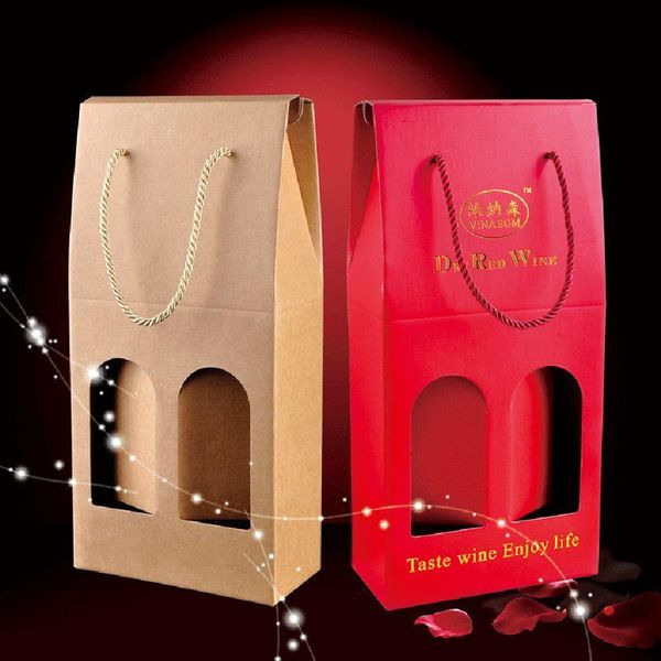 gift wrap corrugated kraft paper double wine bottle bag carrier packing box alcohol liquor holder d08f
gift wrap corrugated kraft paper double wine bottle bag carrier packing box alcohol liquor holder d08f