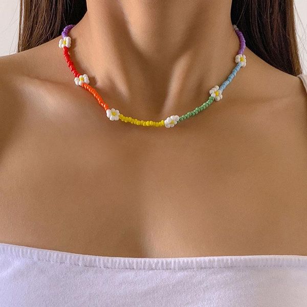 chokers vintage ethnic colorful beads daisy flower choker necklace women simple trendy acrylic clavicle collar jewelry gift, Golden;silver
chokers vintage ethnic colorful beads daisy flower choker necklace women simple trendy acrylic clavicle collar jewelry gift, Golden;silver