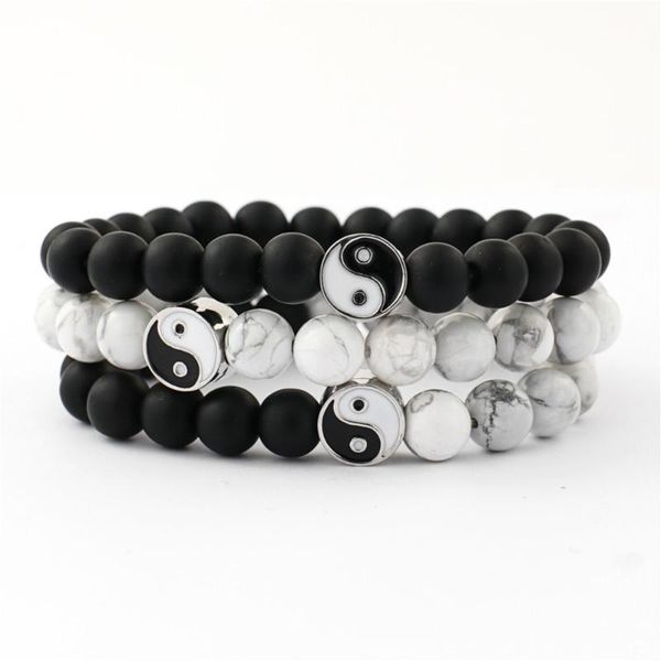 distance bracelet classic natural stone white and black yin yang beaded bracelets for men women friend drop beaded, strands
distance bracelet classic natural stone white and black yin yang beaded bracelets for men women friend drop beaded, strands