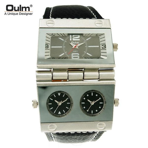 wristwatches oulm men's watch/fashion watch/multi-time zone/leather watch belt/hp9525, Slivery;brown
wristwatches oulm men's watch/fashion watch/multi-time zone/leather watch belt/hp9525, Slivery;brown