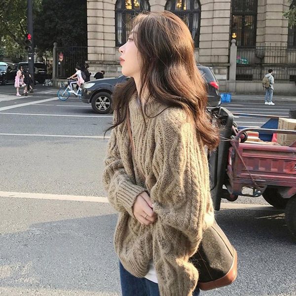 women's sweaters 2021 arrival autumn winter korean style women loose casual o-neck long sleeve pullover vintga cotton pashm sweater v22, White;black
women's sweaters 2021 arrival autumn winter korean style women loose casual o-neck long sleeve pullover vintga cotton pashm sweater v22, White;black