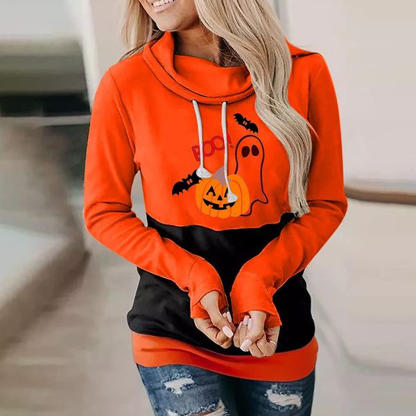 Halloween Print Plus Size Women's Hoodie Ladies Comfortable Loose Party Holiday Show Long Sleeve, Black
Halloween Print Plus Size Women's Hoodie Ladies Comfortable Loose Party Holiday Show Long Sleeve, Black