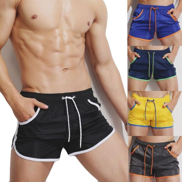 summer short men's mid elastic waist fashion sport color collision beach surfing swimming straight shorts, White;black
summer short men's mid elastic waist fashion sport color collision beach surfing swimming straight shorts, White;black