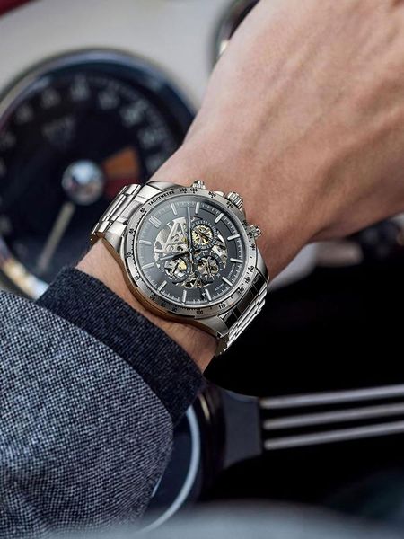 wristwatches swiss brand special forces men's watch full automatic mechanical genuine hollow large dial refined steel strap, Slivery;brown
wristwatches swiss brand special forces men's watch full automatic mechanical genuine hollow large dial refined steel strap, Slivery;brown