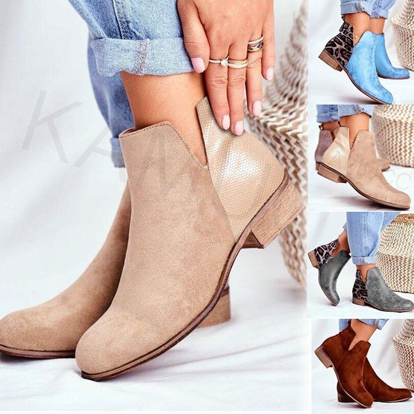 boots women fashion ankle short booties female suede pu leather zipper shoes low heels ladies platform plus size, Black
boots women fashion ankle short booties female suede pu leather zipper shoes low heels ladies platform plus size, Black