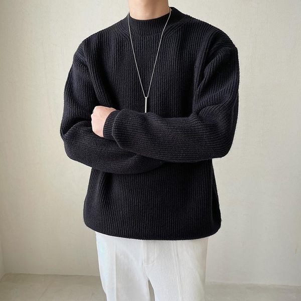 men's sweaters man korean streetwear knitwear sweater autumn winter men loose casual fashion thicken pullover turtleneck, White;black
men's sweaters man korean streetwear knitwear sweater autumn winter men loose casual fashion thicken pullover turtleneck, White;black
