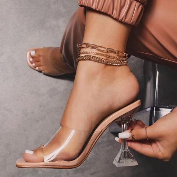 slippers fashion pvc women sandals summer open toed high heels transparent heel woman party shoes discount pumps, Black
slippers fashion pvc women sandals summer open toed high heels transparent heel woman party shoes discount pumps, Black