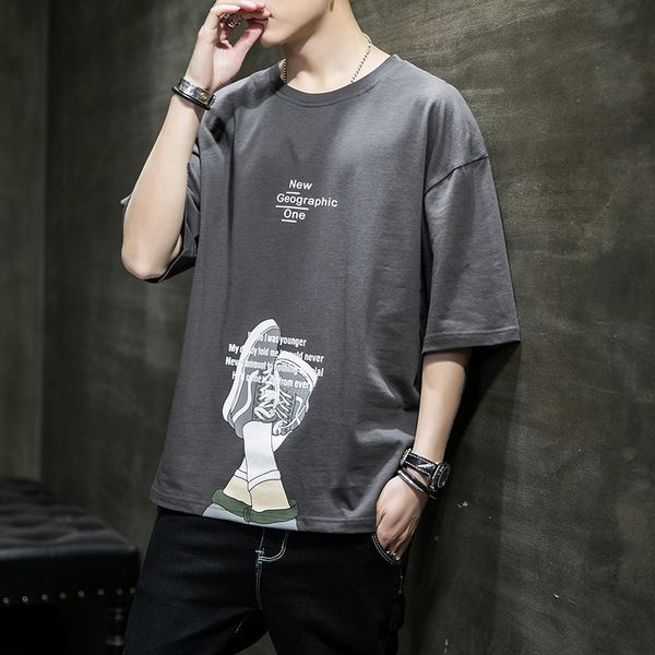 men's t shirts short sleeve 2021 summer fashion brand korean version handsome loose 7 / 5, White;black
men's t shirts short sleeve 2021 summer fashion brand korean version handsome loose 7 / 5, White;black