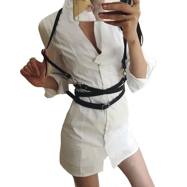 belts women faux leather harness punk gothic body bondage cage wrapped waist straps men belt suspenders accessories, Black;brown
belts women faux leather harness punk gothic body bondage cage wrapped waist straps men belt suspenders accessories, Black;brown