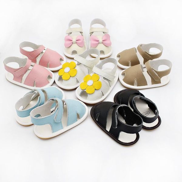 first walkers baby sandals summer cow leather born shoes babies boys girls infant toddler bottom for 0-24 months
