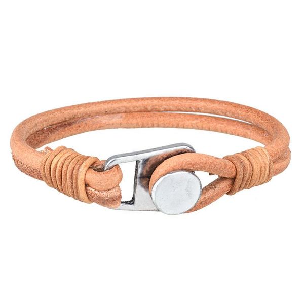 charm bracelets vintage mens bracelet 100% real leather braslet for hombre black brown easy hook wrap braclet male casual jewelry accessorie, Golden;silver
charm bracelets vintage mens bracelet 100% real leather braslet for hombre black brown easy hook wrap braclet male casual jewelry accessorie, Golden;silver