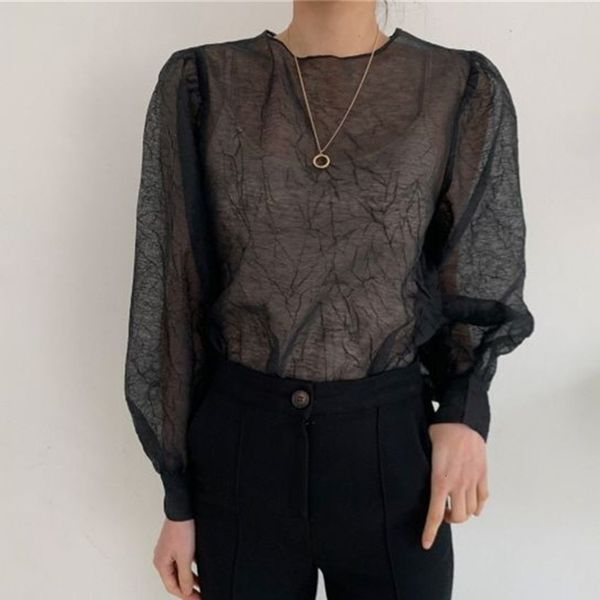 women's tanks & camis hzirip mesh blouses full sleeves streetwear fancy lady in the loose office elegant shirt aw9c, White
women's tanks & camis hzirip mesh blouses full sleeves streetwear fancy lady in the loose office elegant shirt aw9c, White