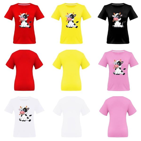 women's fashion casual year of the ox short festive parent-child t-shirt, White
women's fashion casual year of the ox short festive parent-child t-shirt, White