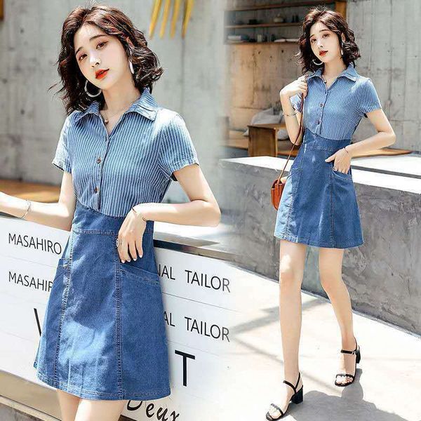 blue dress stripped woman sell whole party clothes denim slivers lapel collar shirt dressed the elegant line wear t6hf, Black;gray
blue dress stripped woman sell whole party clothes denim slivers lapel collar shirt dressed the elegant line wear t6hf, Black;gray