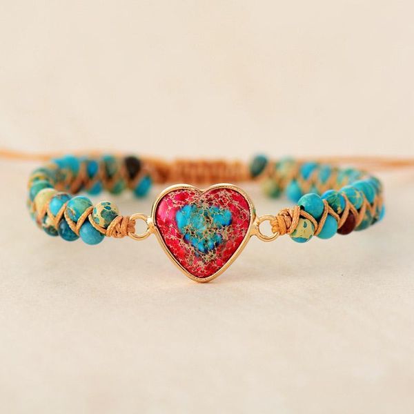 charm bracelets women jewelry natural stone heart string braided macrame jaspers friendship wrap bracelet, Golden;silver
charm bracelets women jewelry natural stone heart string braided macrame jaspers friendship wrap bracelet, Golden;silver