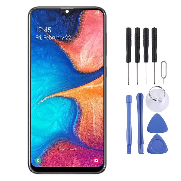 original super amoled material lcd screen and digitizer full assembly with frame for galaxy a20
original super amoled material lcd screen and digitizer full assembly with frame for galaxy a20