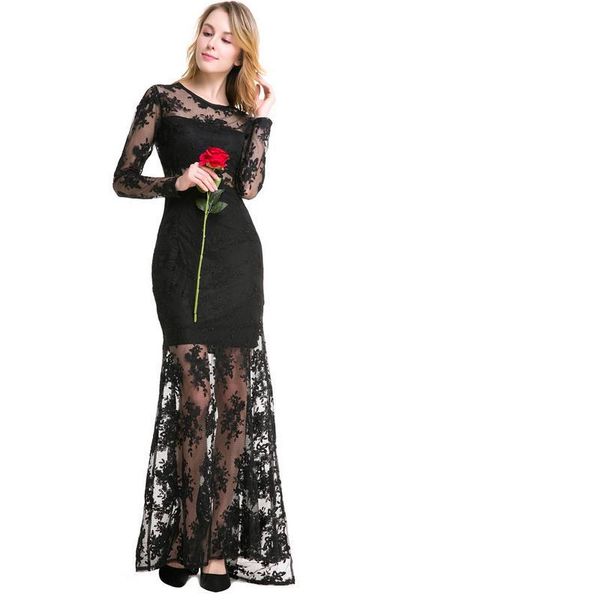 casual dresses vestidos net yarn perspective hollow o collar long sleeve embroidery see through the dress bride banquet formal size, Black;gray
casual dresses vestidos net yarn perspective hollow o collar long sleeve embroidery see through the dress bride banquet formal size, Black;gray