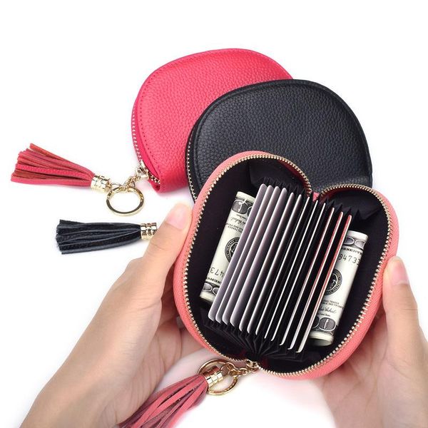 card holders women tassels genuine leather female small coin purse short wallet clutch bag porte feuille femme, Brown;gray
card holders women tassels genuine leather female small coin purse short wallet clutch bag porte feuille femme, Brown;gray