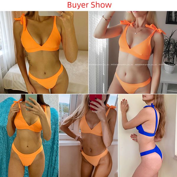 20212021 new high waist bikini women swimsuit push up swimwear solid halter bikini set brazilian bathing suit swimming wear female, White;black
20212021 new high waist bikini women swimsuit push up swimwear solid halter bikini set brazilian bathing suit swimming wear female, White;black