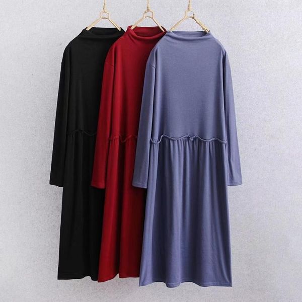 casual dresses turtleneck long sleeve dress women autumn vintage loose vestidos mujer, Black;gray
casual dresses turtleneck long sleeve dress women autumn vintage loose vestidos mujer, Black;gray