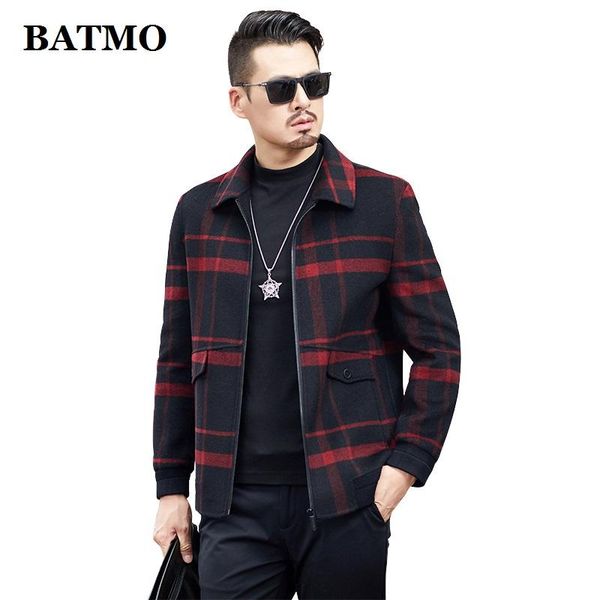 men's wool & blends batmo 2021 arrival autumn 69.5% casual jackets men,men's plaid ,19a985, Black
men's wool & blends batmo 2021 arrival autumn 69.5% casual jackets men,men's plaid ,19a985, Black