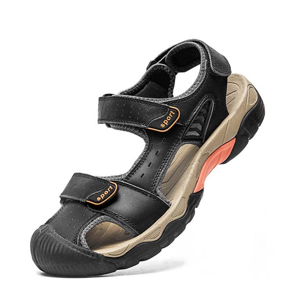 slippers 2021 men sandals fashion design men's summer outdoor breathable genuine leather beach shoes comfortable flat a1x9, Black
slippers 2021 men sandals fashion design men's summer outdoor breathable genuine leather beach shoes comfortable flat a1x9, Black