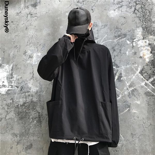 men's jackets 2021 spring men streetwear pocket cargo hooded coat mens harajuku oversized windbreaker male hip hop bomber jacket, Black;brown
men's jackets 2021 spring men streetwear pocket cargo hooded coat mens harajuku oversized windbreaker male hip hop bomber jacket, Black;brown