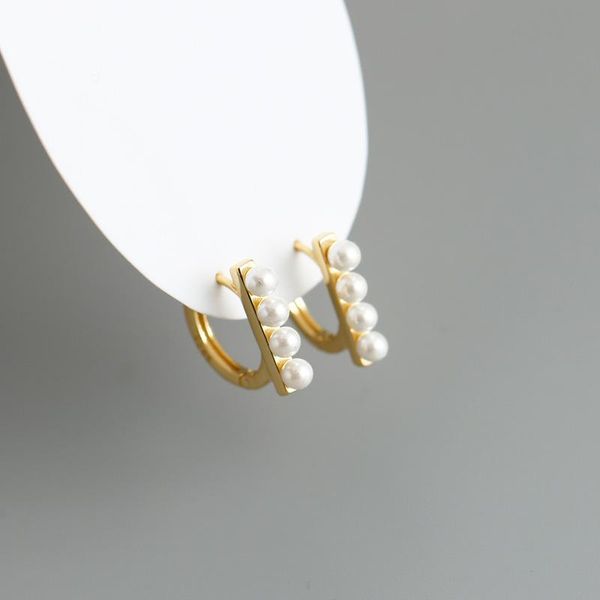 hoop & huggie real 925 sterling silver geometric sweet pearl earrings for women party korean ear buckle romantic punk jewelry gift, Golden;silver
hoop & huggie real 925 sterling silver geometric sweet pearl earrings for women party korean ear buckle romantic punk jewelry gift, Golden;silver