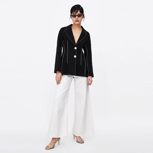 women's suits & blazers blazer feminino womens and blouses women harajuku plus size winter clothes black button elegant, White;black
women's suits & blazers blazer feminino womens and blouses women harajuku plus size winter clothes black button elegant, White;black