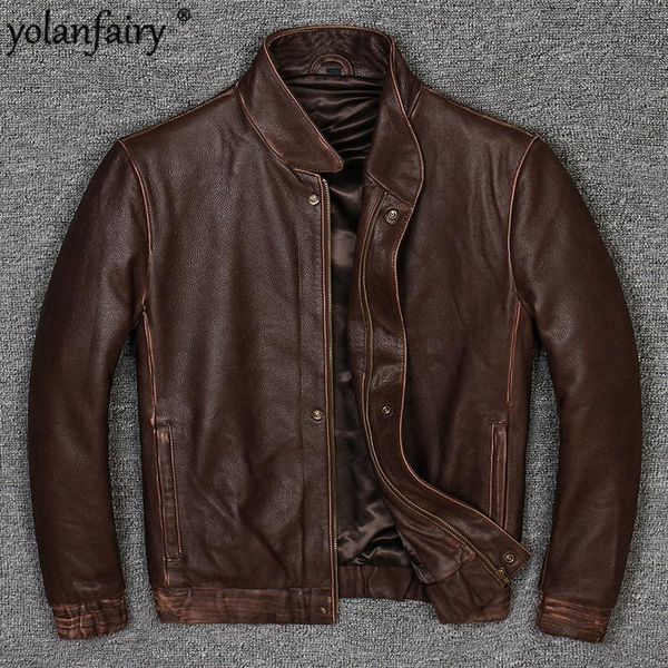 men's leather & faux spring jacket 100% cow cot for men casual no slim short plus size 2021 selling pwx69, Black
men's leather & faux spring jacket 100% cow cot for men casual no slim short plus size 2021 selling pwx69, Black