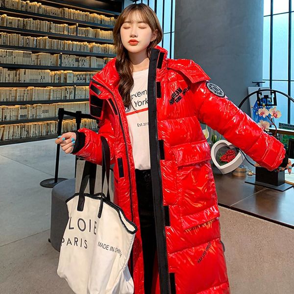 glossy winter thick down cotton jacket women vielleicht 2021 hooded ladies coat x-long parkas oversize, Black;red
glossy winter thick down cotton jacket women vielleicht 2021 hooded ladies coat x-long parkas oversize, Black;red